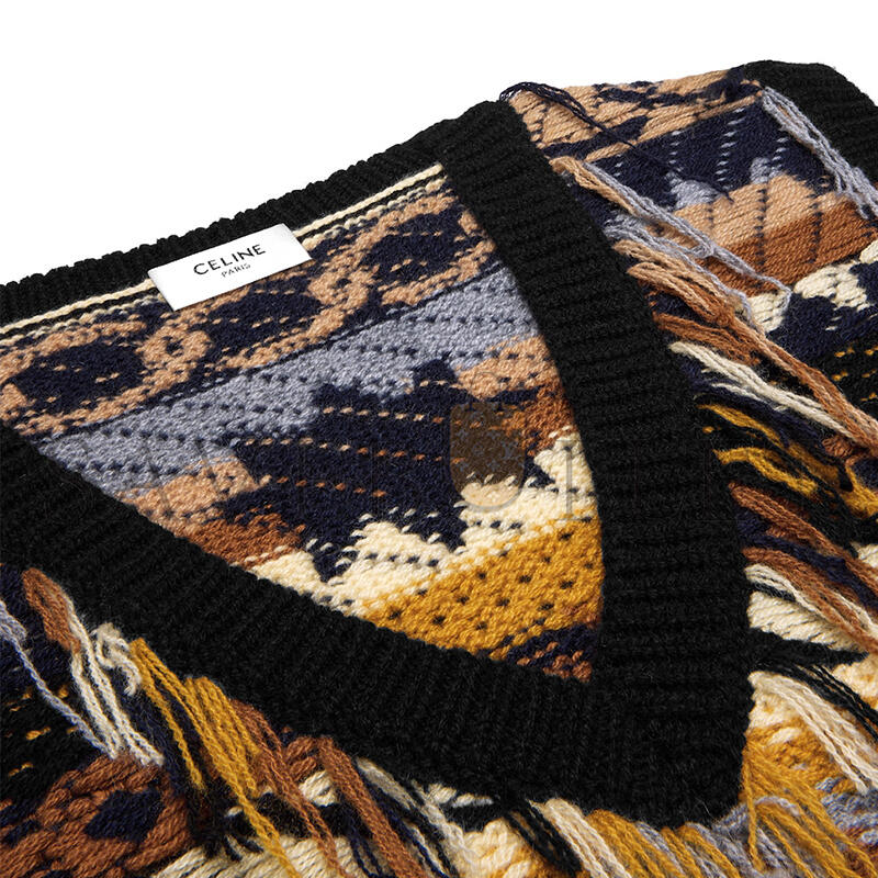 Ce1i*e top in jacquard cashmere ry0lu0v65.19bd